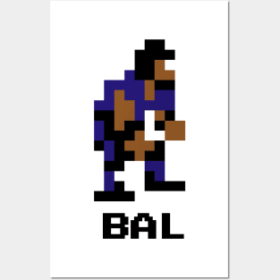 8-Bit Linebacker - Baltimore Posters and Art